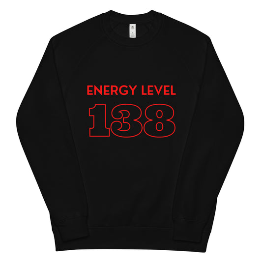 Energy Level 138 Unisex raglan sweatshirt